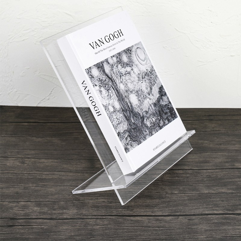 Clear acrylic book stands holders 10