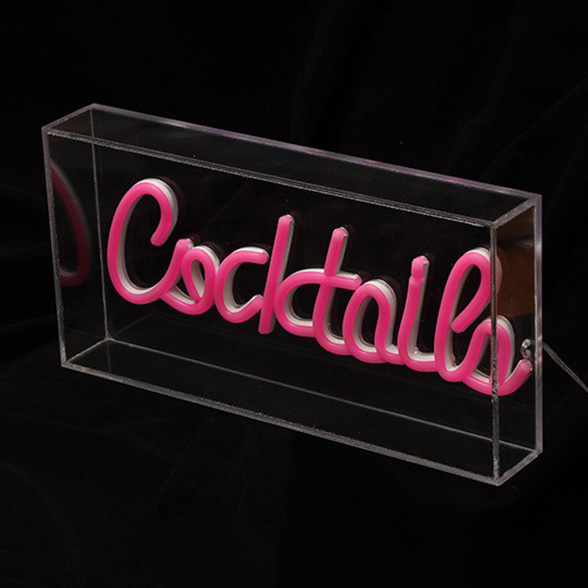 Boxed pink Neon Led sign 8F30