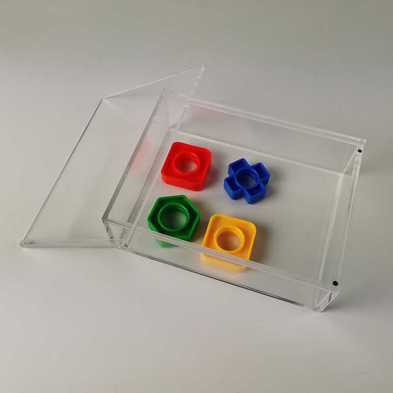 Slide open with magnet clear acrylic display box 2156