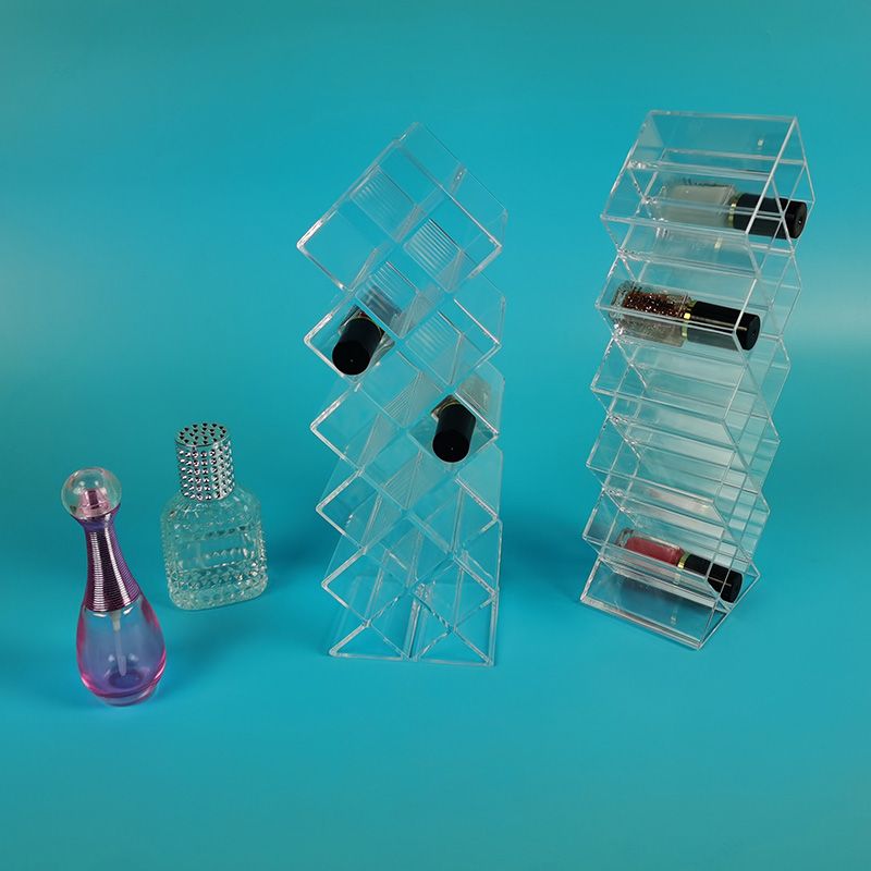 Acrylic cosmetic organizer for nail polishes, lipsticks, lip glosses, eyeliners 3129