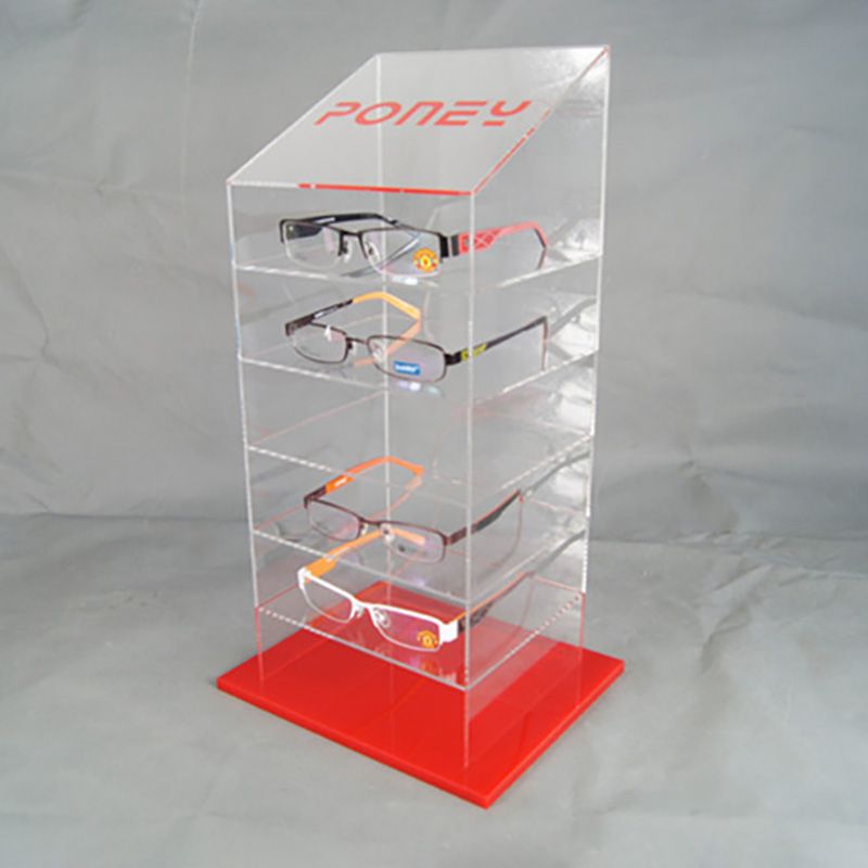 6 tiers eyeglasses display tower case 5106