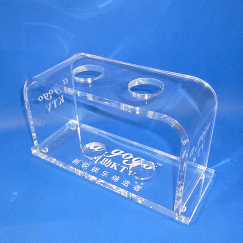 Microphone stand,desktop clear acrylic stand for KTV microphone 6176