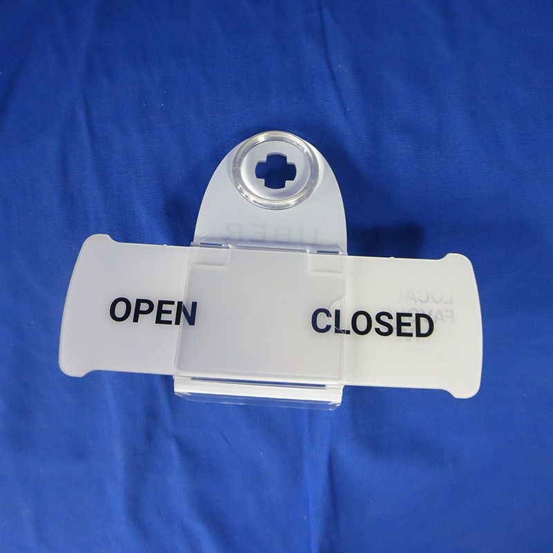 Acrylic open and close door sign with suction cup 7126