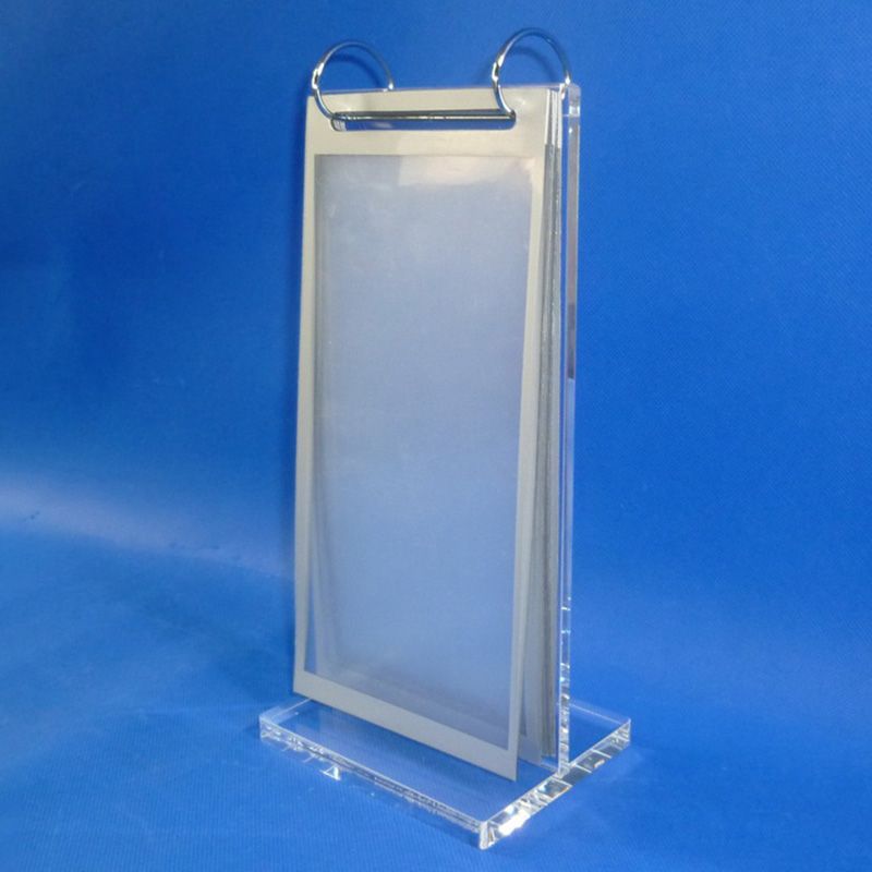 T shape table Restaurant menu holder Acrylic table tent holder 8112