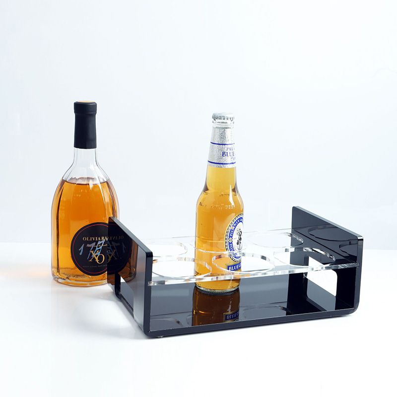 Acrylic liquor tasting serving tray, Wine shot glasses tray, Whiskey tequila glass cup rack 1271