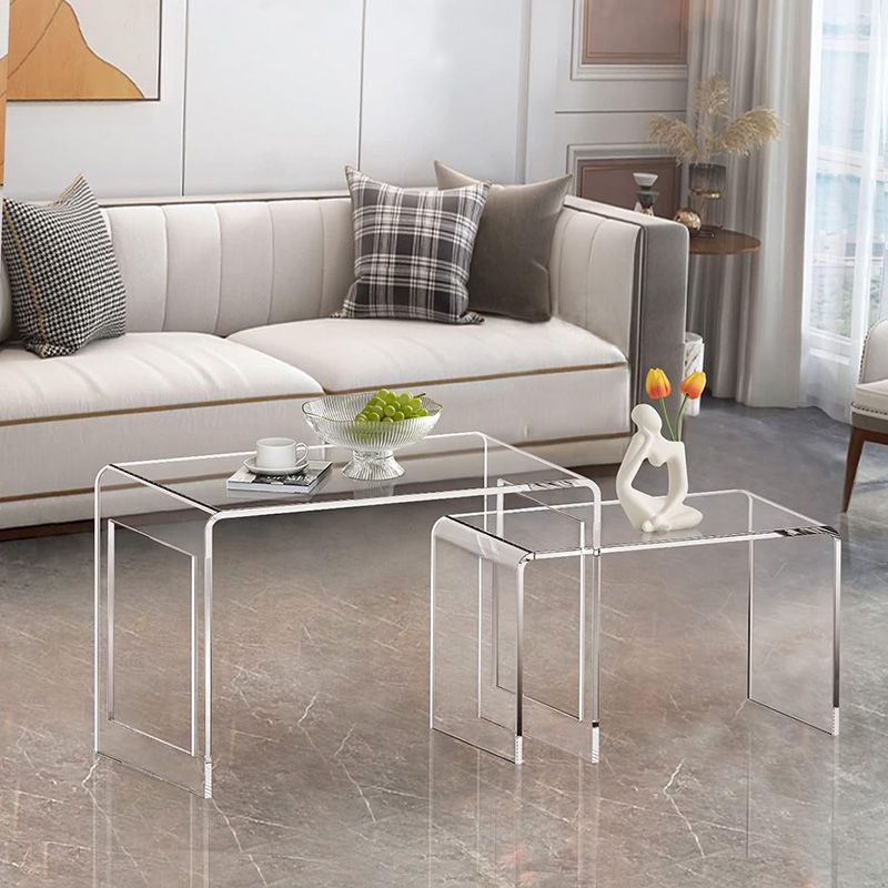 Acrylic coffee table | Modern plexiglass coffee table