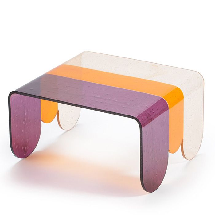 Nordic style small living room colorful acrylic tea table 5A77