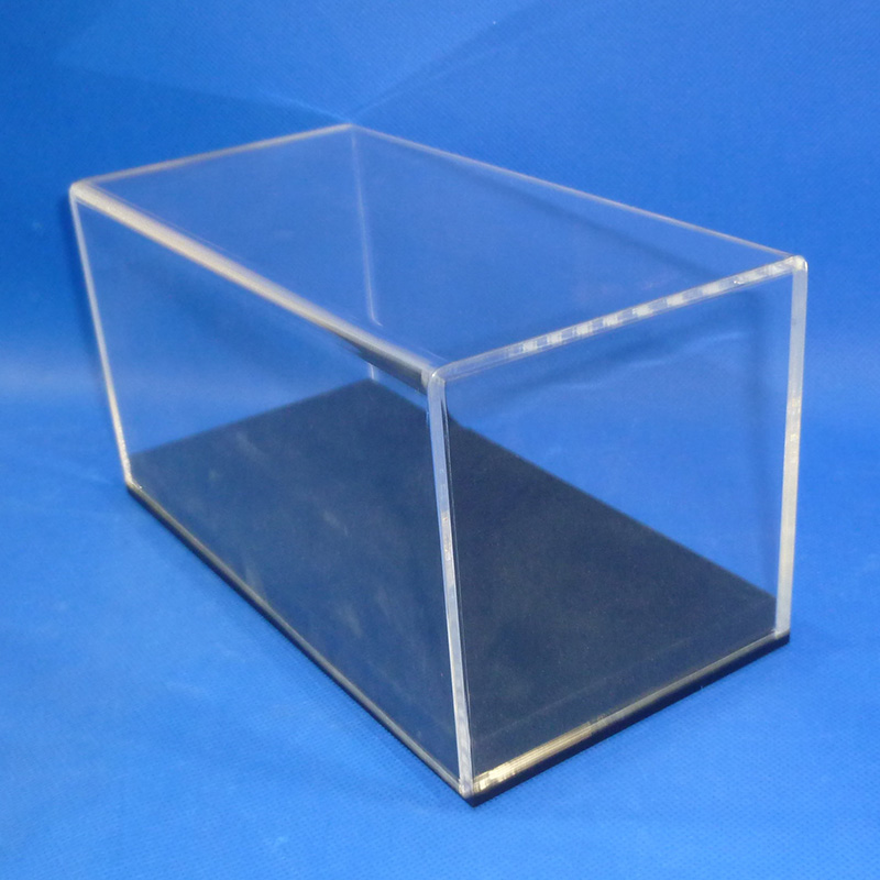 Perspex display box black bottom display storage Box  2102