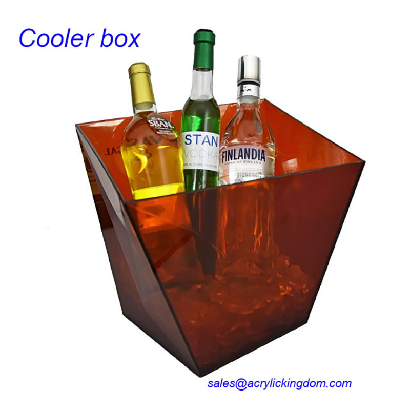 Ice bucket in brown transparent 2140