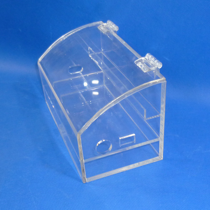 Hinged lid clear acrylic storage & display box 2145