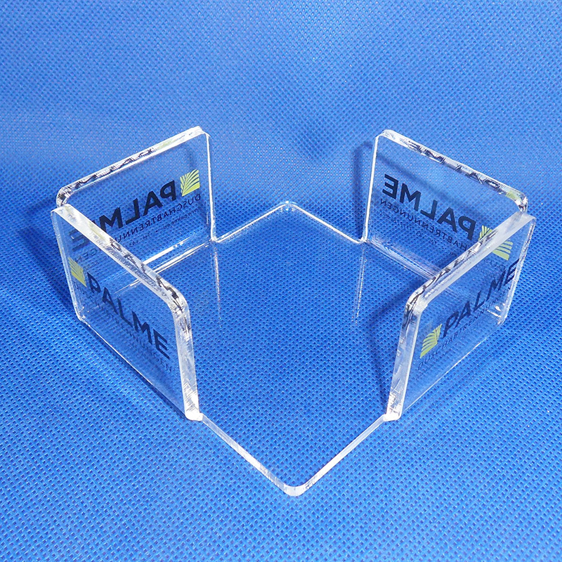 Clear acrylic notepad holder，sticky notes dispenser,memo pad holder，desk note pad organizer 6129