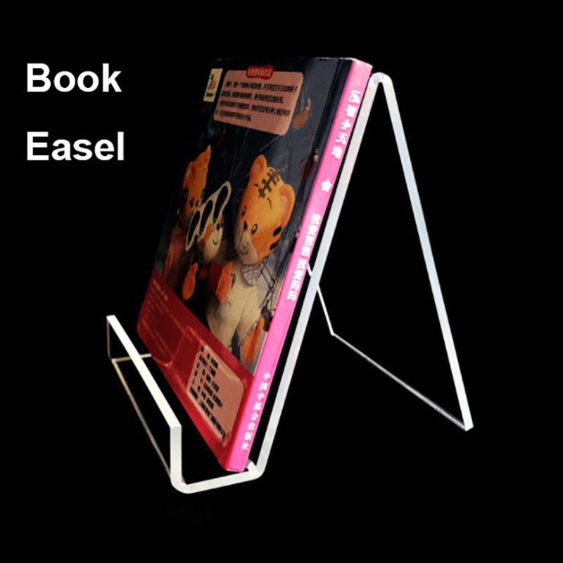 Acrylic Book Easel，Acrylic counter top book easels, Acrylic book display stands 6140