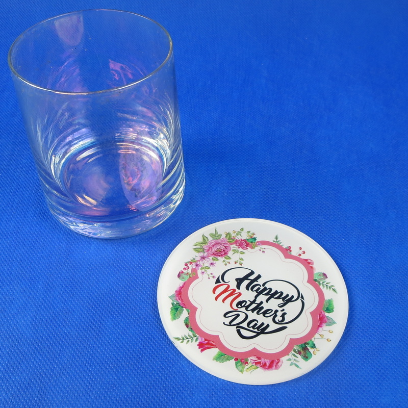 Custom made plexiglass round coaster | wedding coasters | drink coaster 6A08