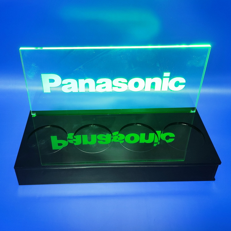 Panasonic shaver display stand with 7 color LED light 9142