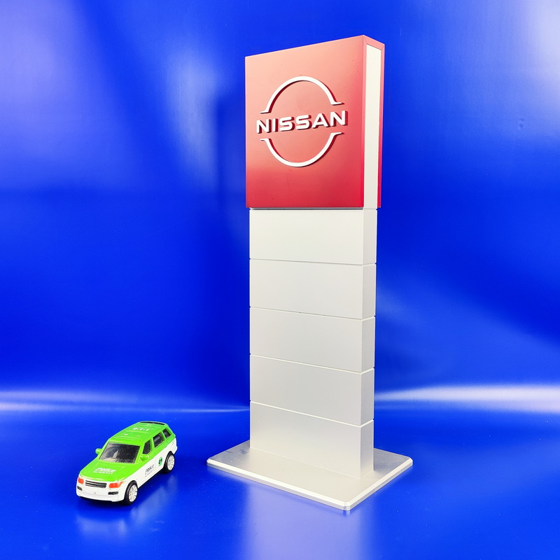 Nissan logo acrylic block,Acrylic block for nissan 4S shop 7146