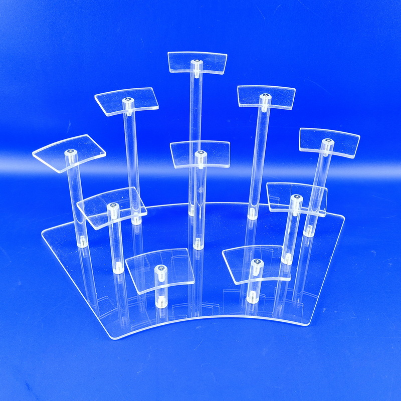 Sector acrylic display stand & riser shelf 9154