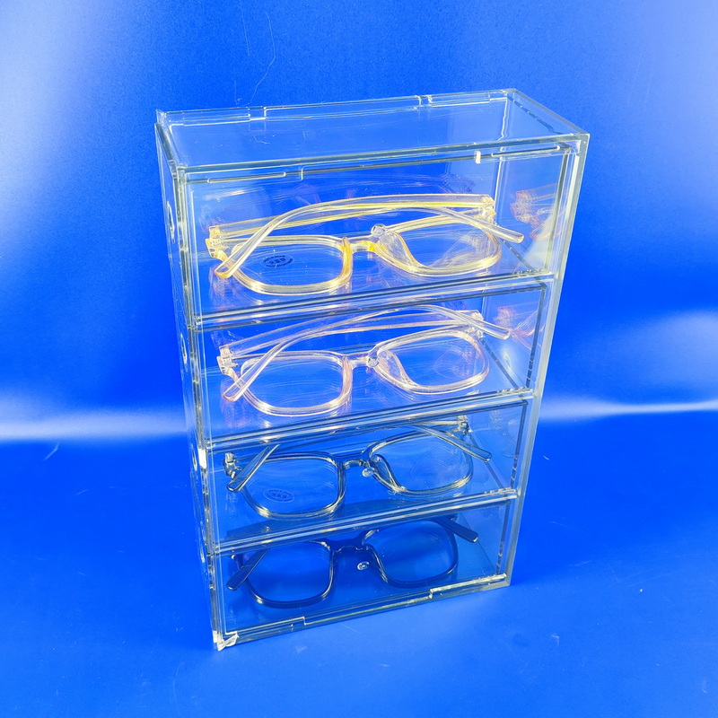 Clear sunglass organizer, glasses holder, sunglass holder, glasses stand, eye glass holder, 4 frames 5123