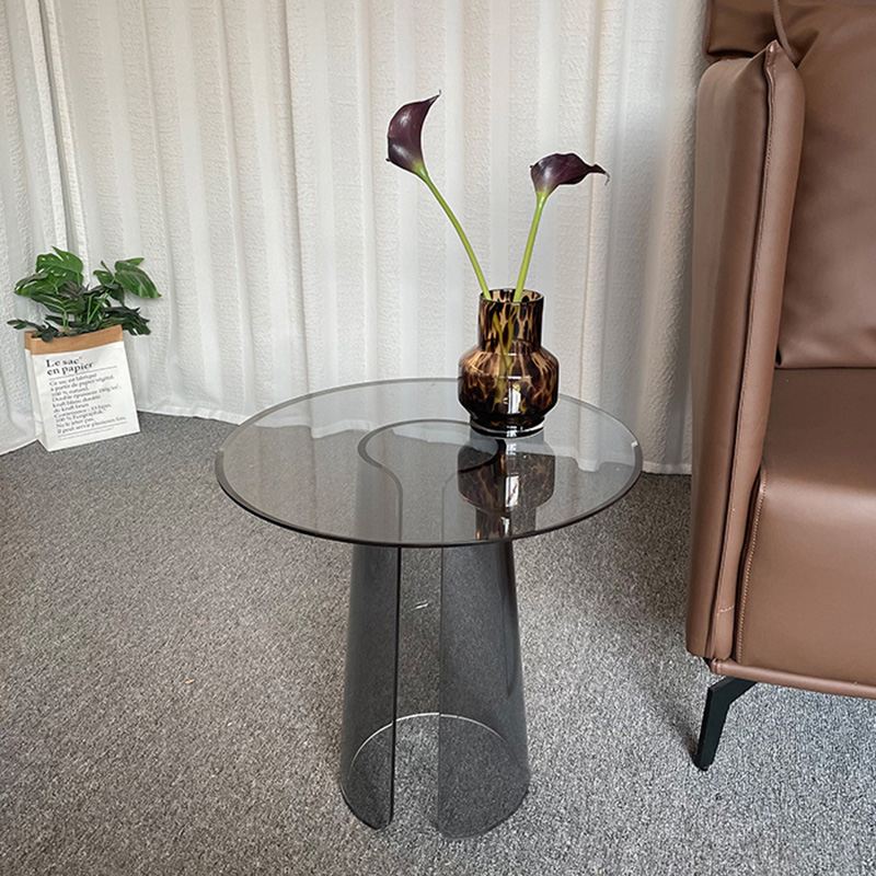 Clear acrylic round coffee table 5A90