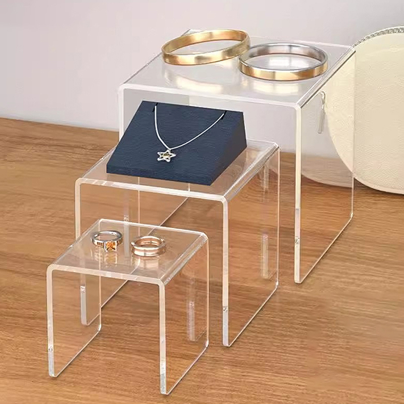 Acrylic thickened U-shaped jewelry display rack