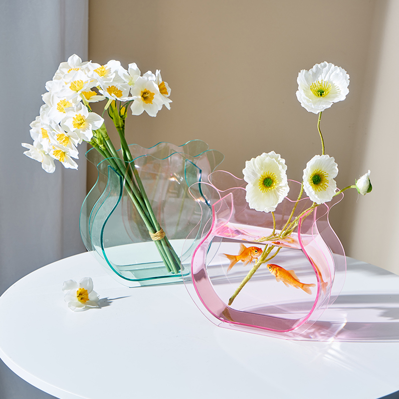 Acrylic flower vase for home office wedding decor 5A03