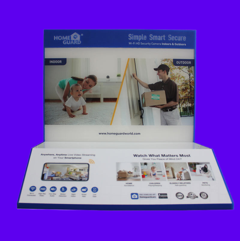 Counter top acrylic display stand for CCTV security surveillance camera 9173