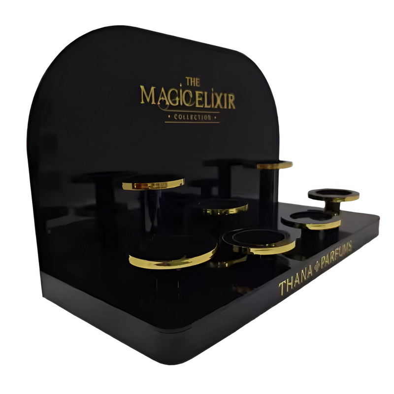 Black custom design cosmetic display stand 3288